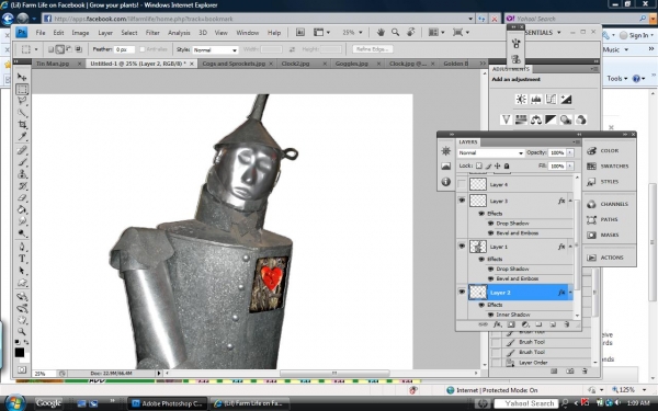 Creation of Steampunk Tin Man: Step 4